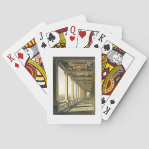 Baralho Vista do terceiro Loggia do assoalho no vaticano,