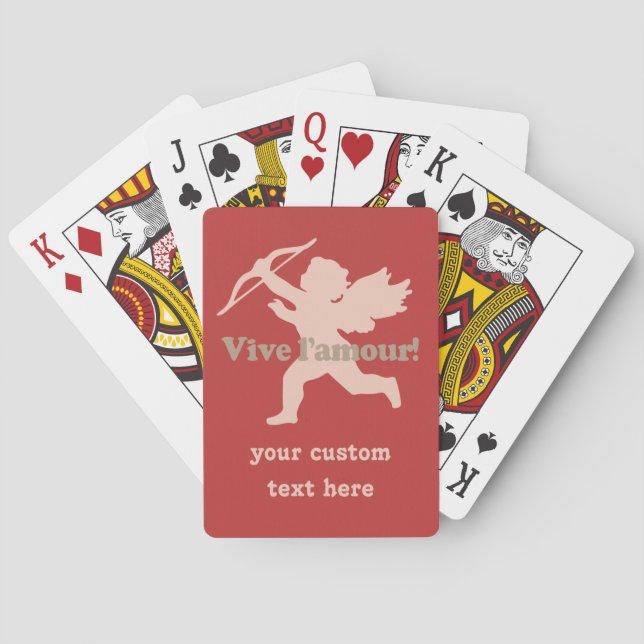 Baralho Vive L'amour Cupid joga cartas (Verso)