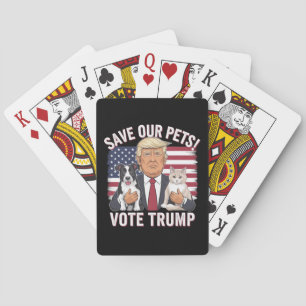 Baralho Vote Trump Salve Nossos Animais de Estimação Gatos