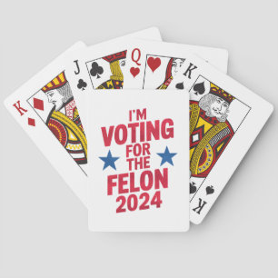 Baralho Voto a favor do condenado Felon Pro Trump 2024