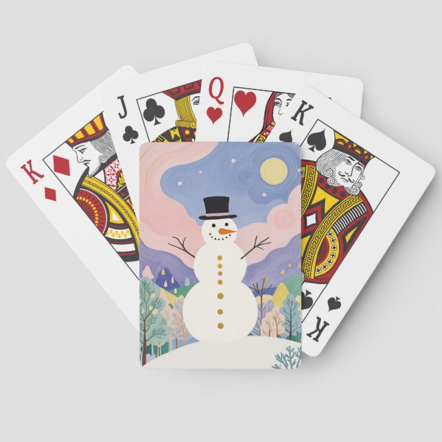 Baralho Watcher alegre de inverno (Verso)