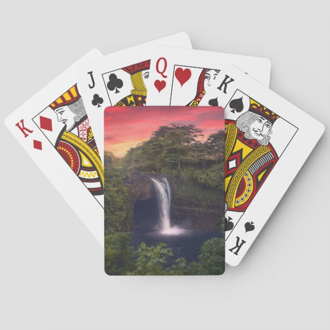 Baralho Waterfalls | Rainbow Falls, Hilo, Hawaii (Verso)
