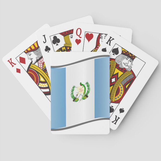 Baralho Wavy Guatemala Flag (Verso)