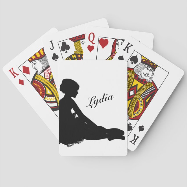 Baralho Weary Ballerina Personalizada w Name Bicycle Playi (Verso)