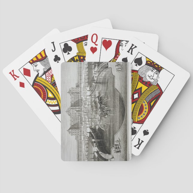 Baralho Weissenstein, veja em direção ao castelo do Bar (Verso)