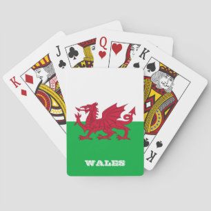 Baralho Welsh Flag Games, Wales Jogando Cartões