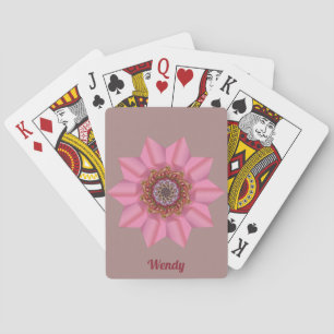 Baralho ~ WENDY ~ Design Pink Star - 3D - Original