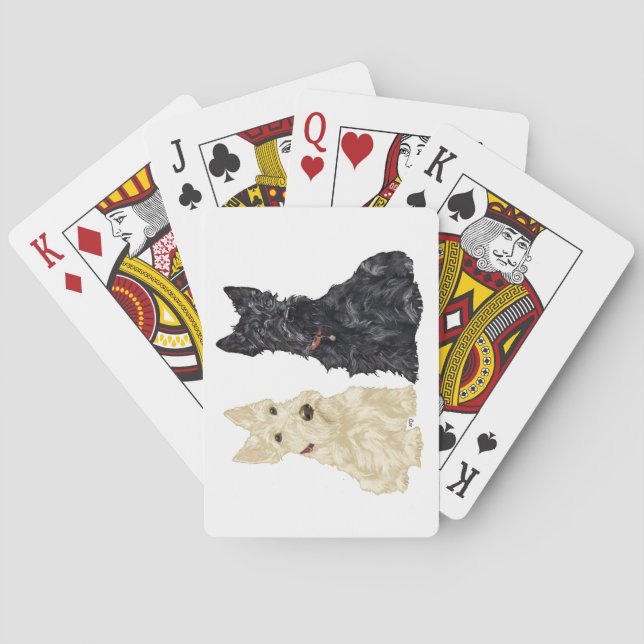 Baralho Wheaten & Black Scottish Terriers (Verso)