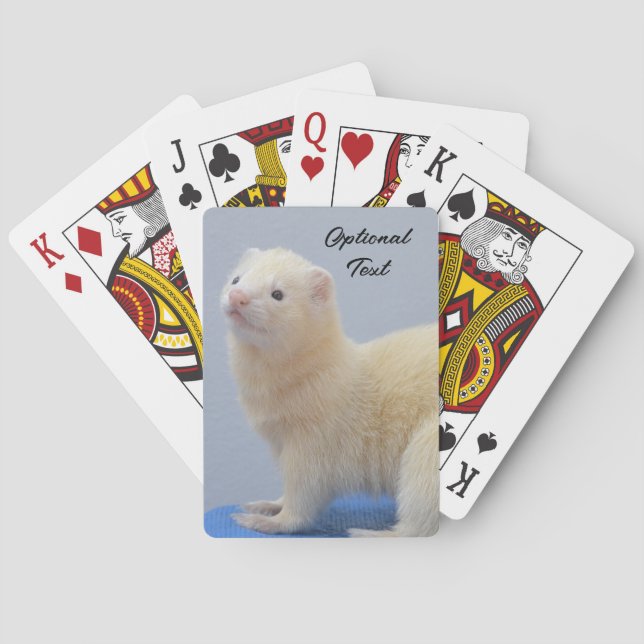 Baralho White Pet Ferret Personalizado (Verso)