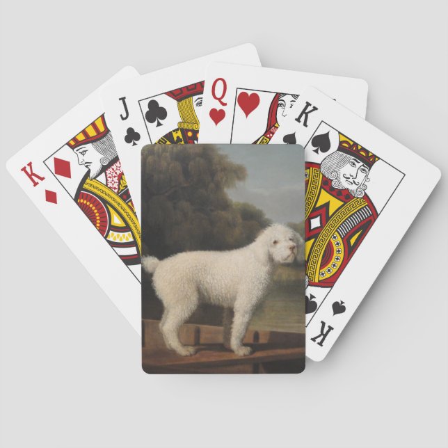 Baralho White Poodle in a Punt (por George Stubbs) (Verso)