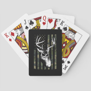 Baralho Whitetail Buck Deer Hunting EUA Camouflage Améric