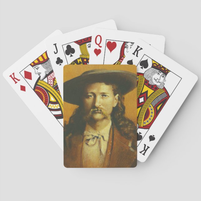 Baralho Wild Bill Hickok Jogando Cartões (Verso)