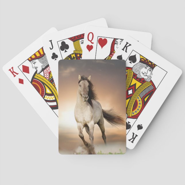 Baralho Wild Stallion Correndo Ao Sol (Verso)