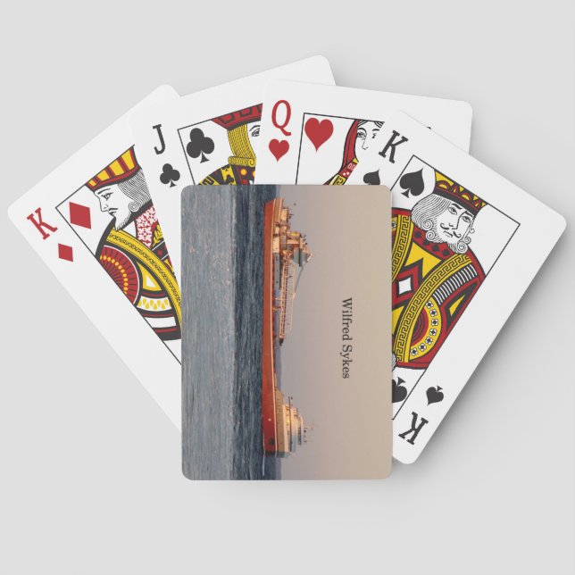 Baralho Wilfred Sykes joga cartas (Verso)