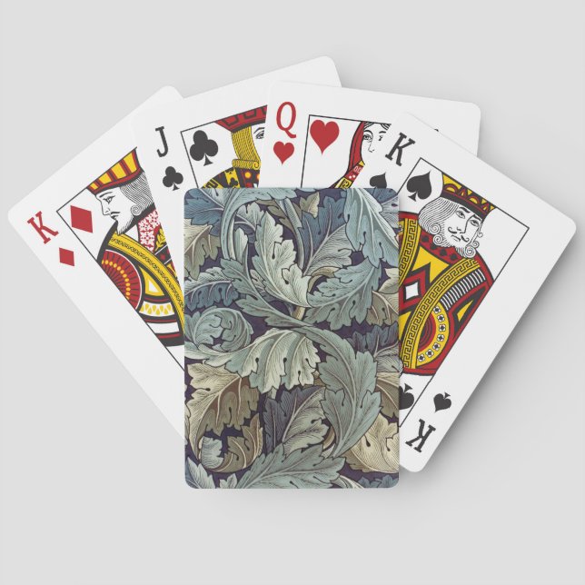 Baralho William Morris Acanthus Wallpaper Folhas (Verso)