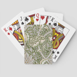 Baralho William Morris Windrush flores florais clássicas