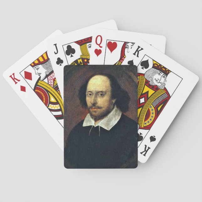 Baralho William Shakespeare Jogando Cartões (Verso)