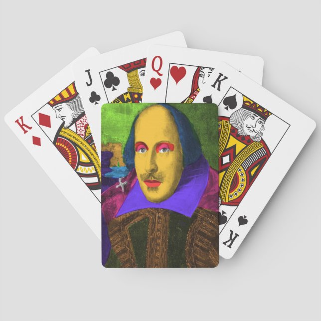 Baralho William Shakespeare Pop Art (Verso)