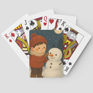 Baralho Winter Night Snowman