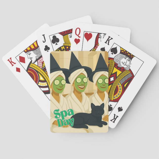 Baralho Witch Spa Day Funny Humor  (Verso)