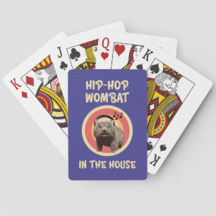 Baralho Wombat engraçado de Hip-hop na Casa