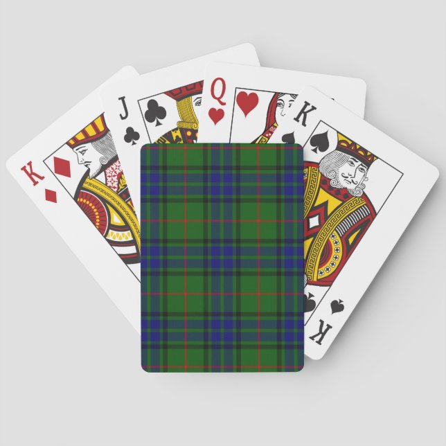 Baralho Xadrez azul-tartan Lauder (Verso)