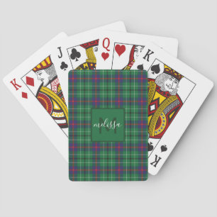 Baralho Xadrez personalizada Clan Duncan, Tartan Monograma
