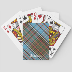 Baralho Xadrez Tartan Clã Russo Azul Claro Anderson