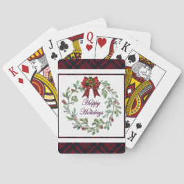 Baralho Xadrez Vermelha Feliz Feriados