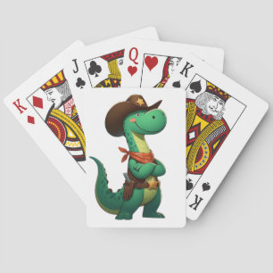 Baralho Xerife/vaqueiro de dinossauro bonito