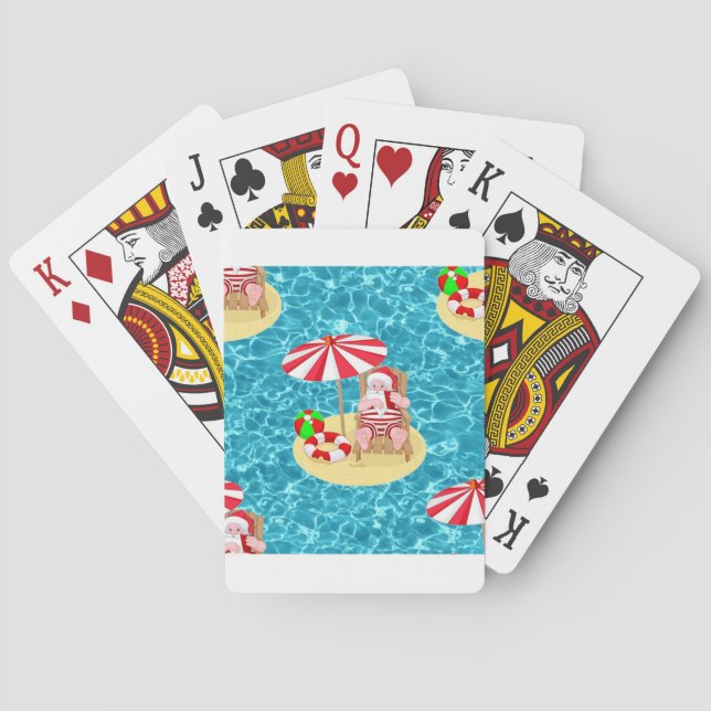 Baralho xmas Beach santa claus (Verso)