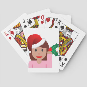 Baralho xmas information girl emoji