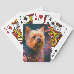 Baralho Yorkshire Dog Animal Portraing Pet Home
