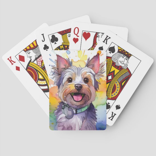 Baralho Yorkshire Terrier Dog Play Cards (Verso)