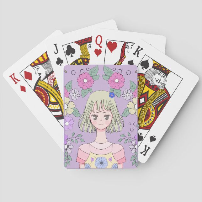 Baralho Yuma no Hana jogando cartas (Verso)