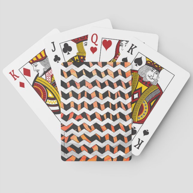 Baralho Zebra Black e Orange Impressão (Verso)