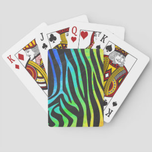 Baralho Zebra Black e Rainbow Impressão