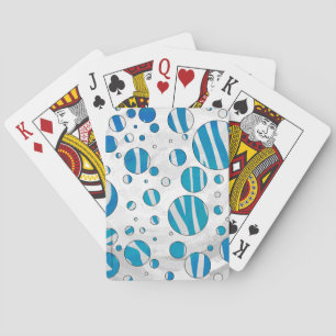 Baralho Zebra Bolinhas branca e azul