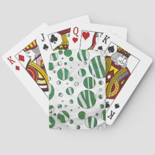 Baralho Zebra Green e Bolinhas branca