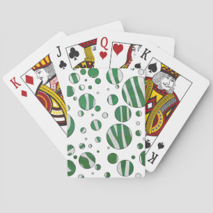 Baralho Zebra Green e Bolinhas branca