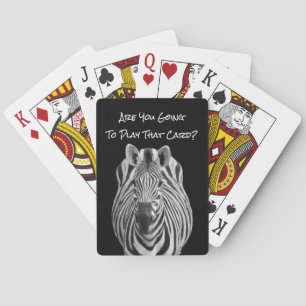 Baralho Zebra joga cartas com cartas