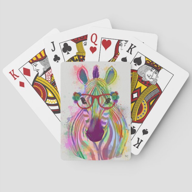 Baralho Zebra Rainbow Splash (Verso)