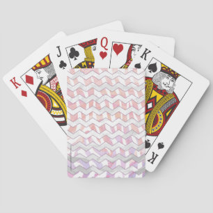 Baralho Zebra Rosa e White Chevron