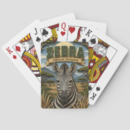 Baralho Zebra Savana Africana POPCUT