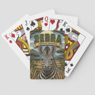 Baralho Zebra Savana Africana POPCUT