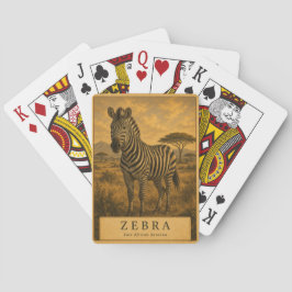 Baralho Zebra Savana da África Oriental VINTAGE