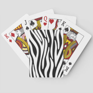 Baralho Zebra strips em efeito de pele branca e negra