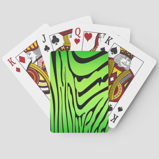 Baralho Zesty Zebra Green (Verso)