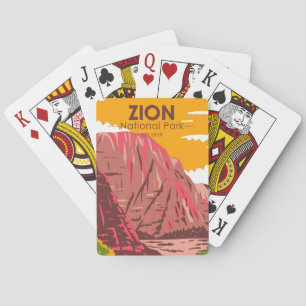Baralho Zion National Park Utah Vintage