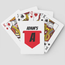 Baralhos de Cartas Personalizados com Monograma e 